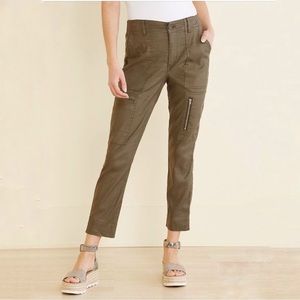 Level 99 Ella army green Utility cargo pant Size 29